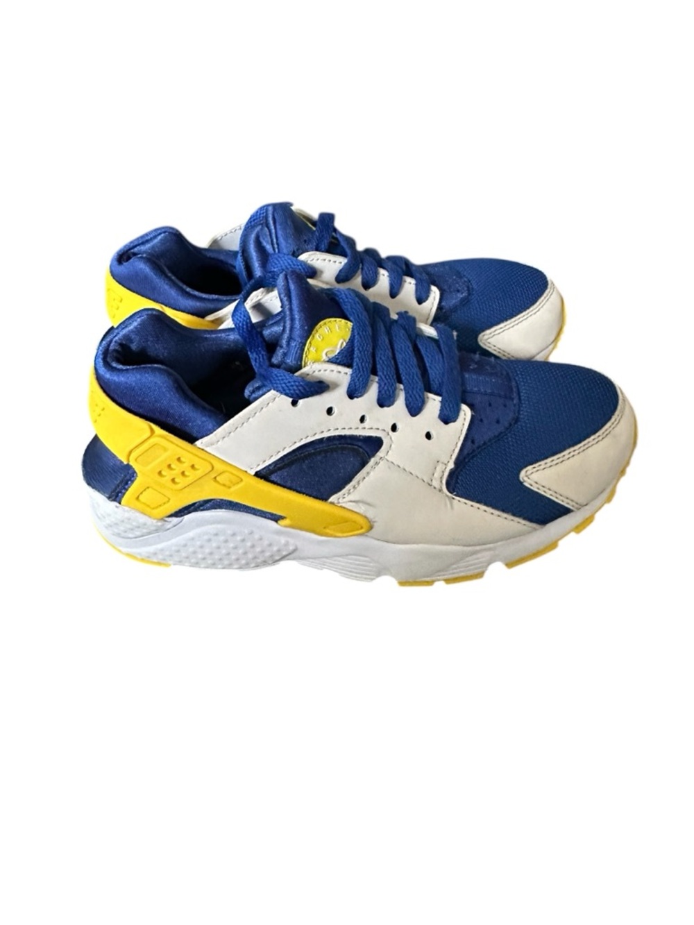 Nike Kids Blue, White & Yellow Athletic Sneakers